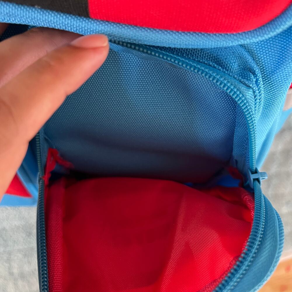 Kids Gaming Backpack Nintendo Switch Style Red Blue School Bag - Picture 5 of 13
